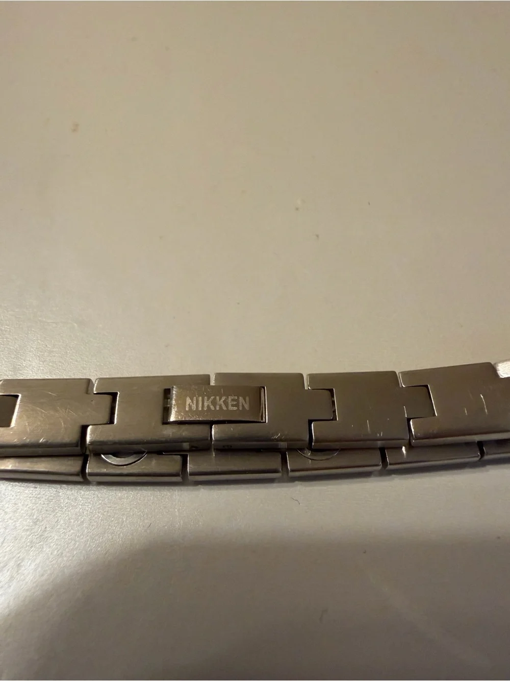Nikken Women's Stainless Steel Bracelet in Silver
